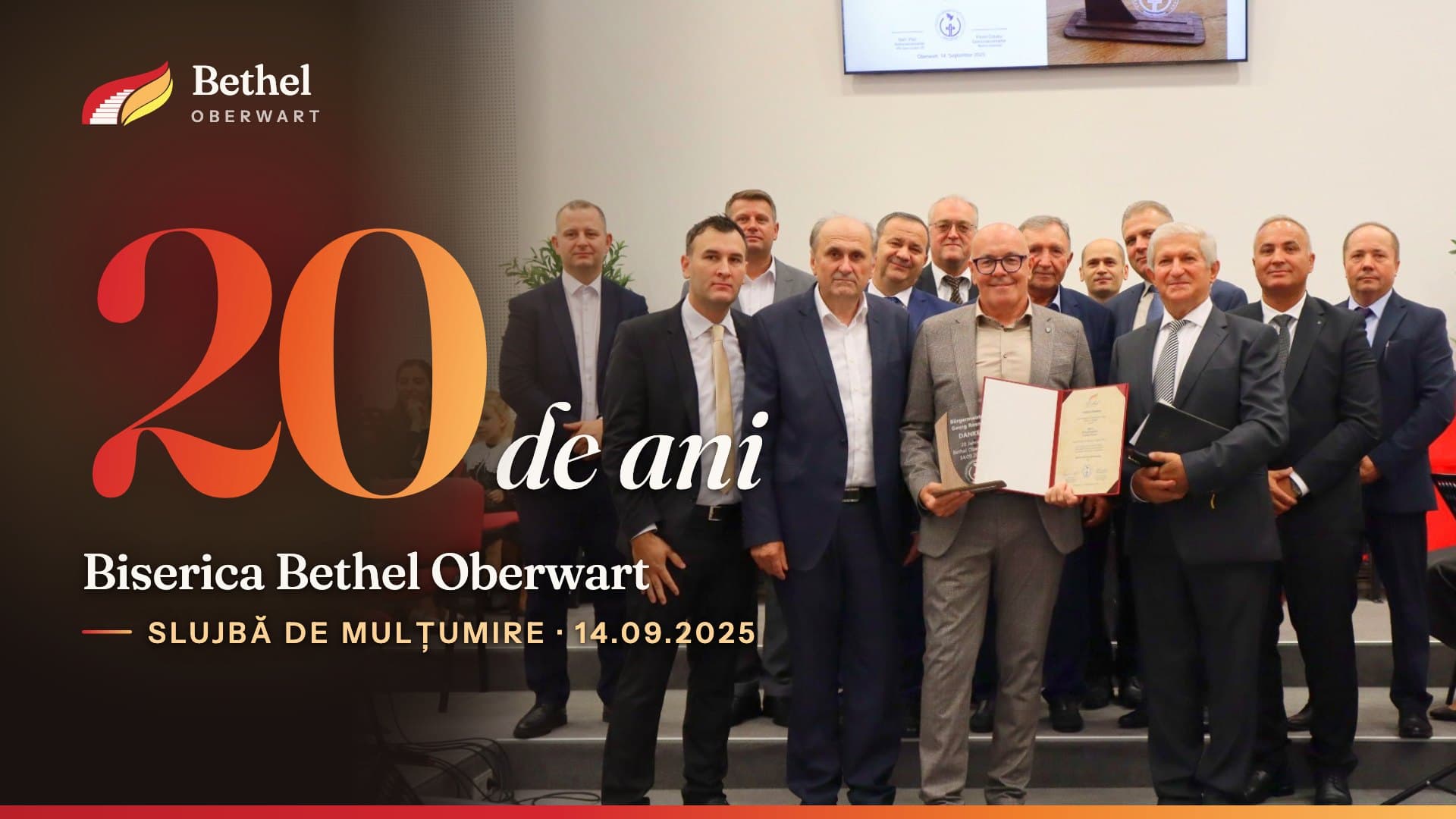 20 de ani – Biserica Bethel Oberwart, slujbă de mulțumire, 14.09.2025